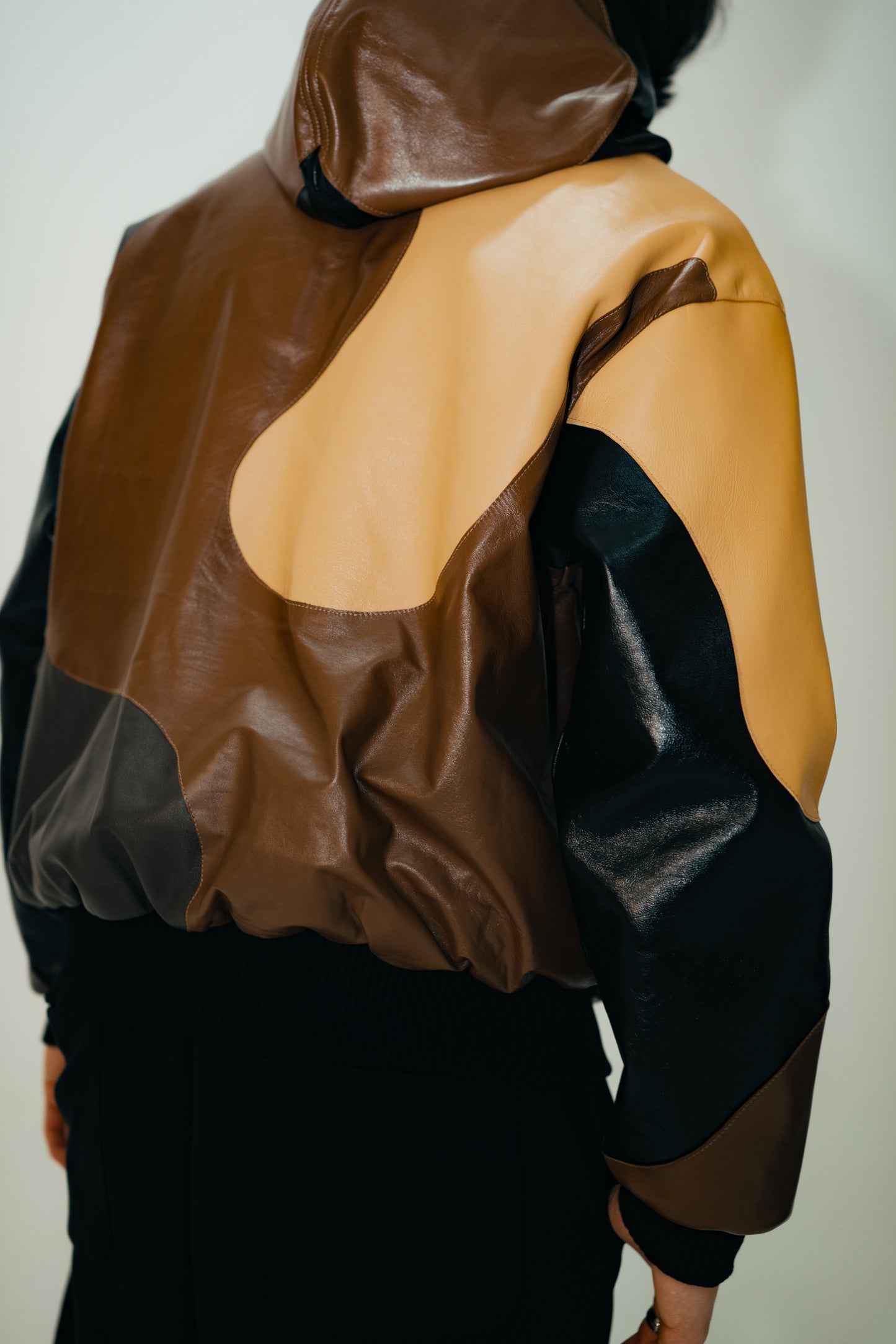 Leather Hoodie