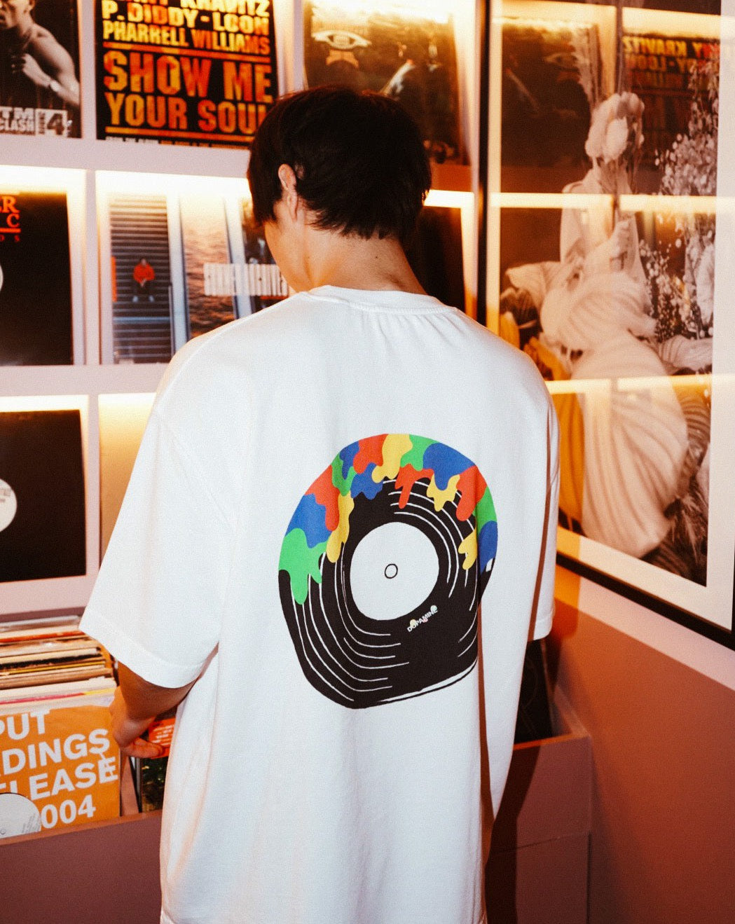 Music T-shirt - Blanc