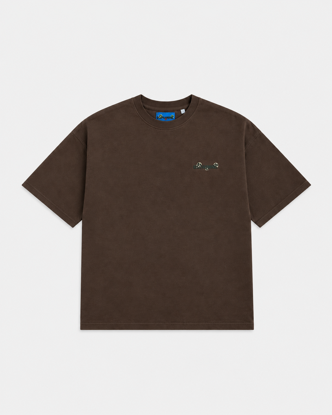 T-shirt Slogan Flou - Chocolat