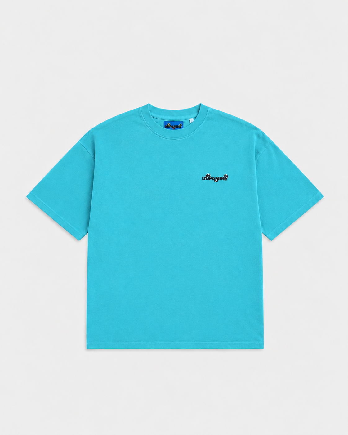 T-shirt Slogan Flou - Bleu Ciel